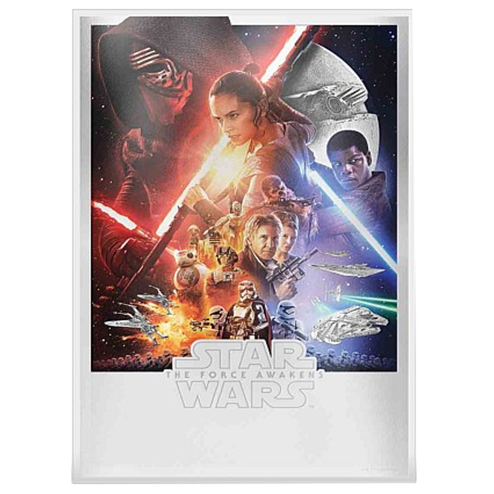 Star Wars: L'Eveil de la Force - Poster Premium 35g Argent