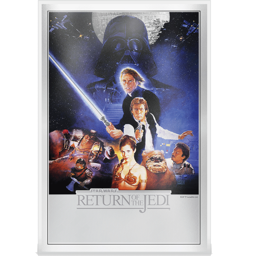 Star Wars: Le retour du Jedi - Poster Premium 35g Argent