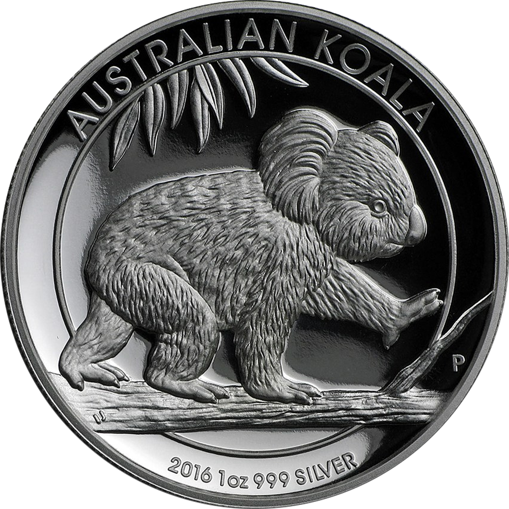 Australian Koala 1oz Argent High Relief 2016