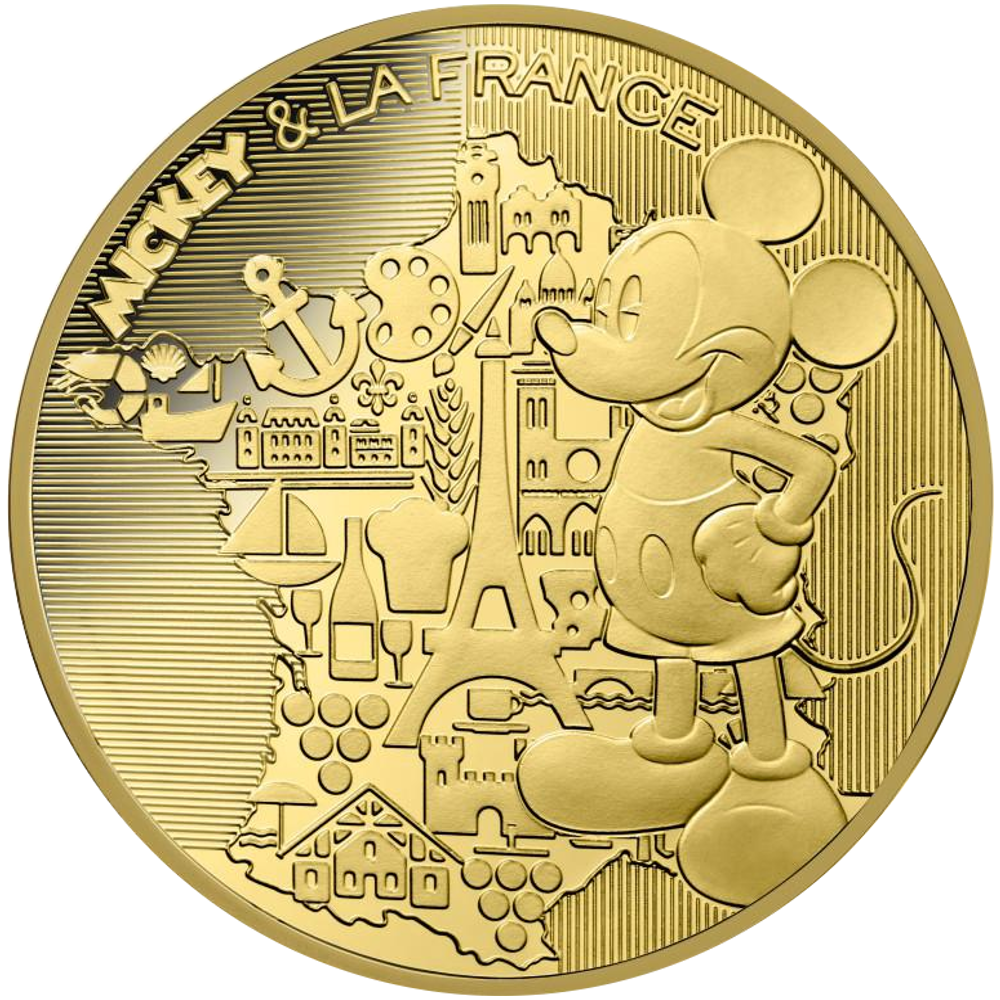 Mickey et la France 200 Euro Or