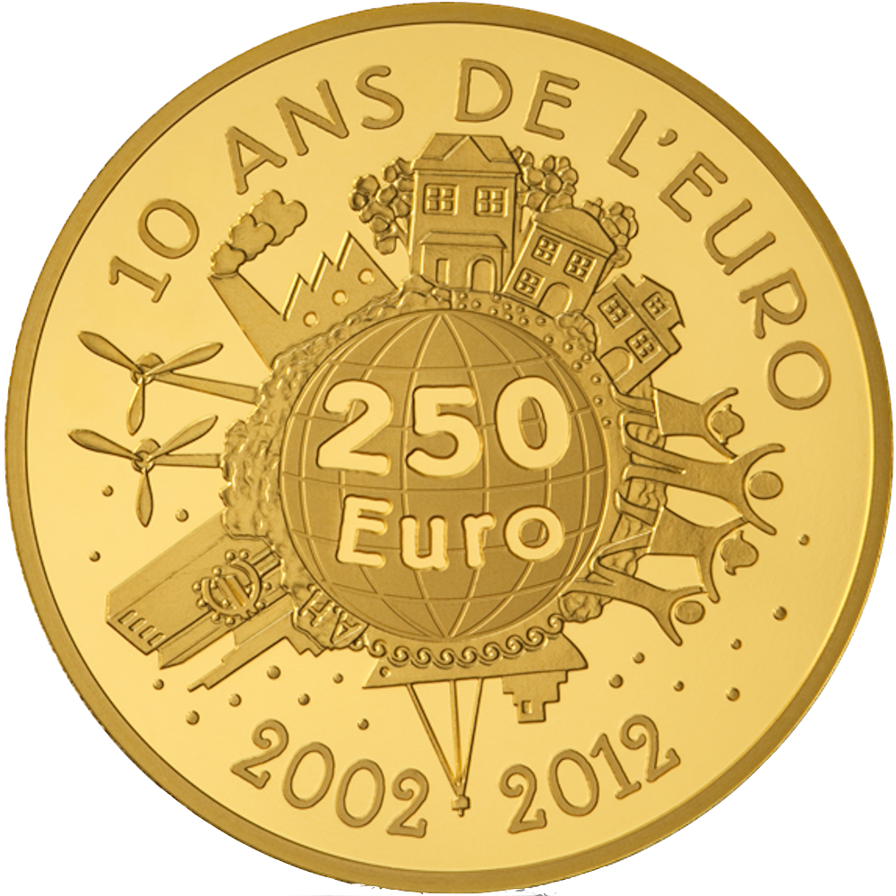 250 Euro Semeuse 10 Ans De L'Euro