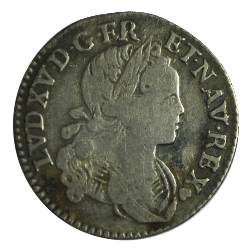 Louis XV 1/10 ecu de france navarre 1719 BB