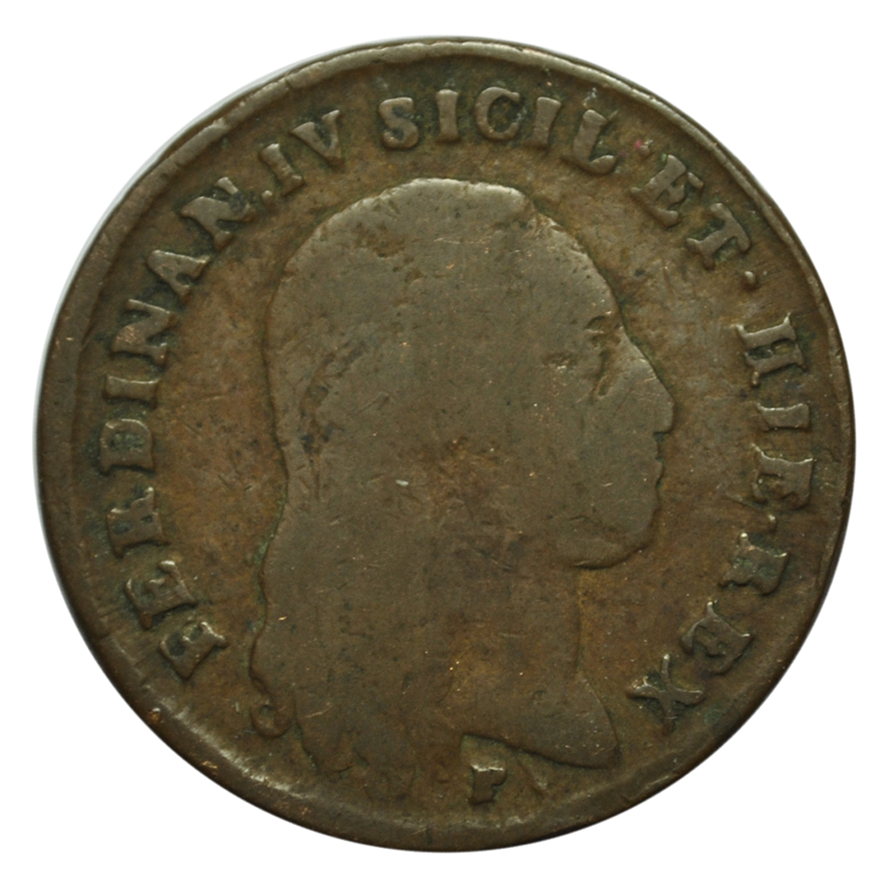 ROYAUME DE NAPLES 6 Tornesi Ferdinand IV, Roi des deux Siciles 1801