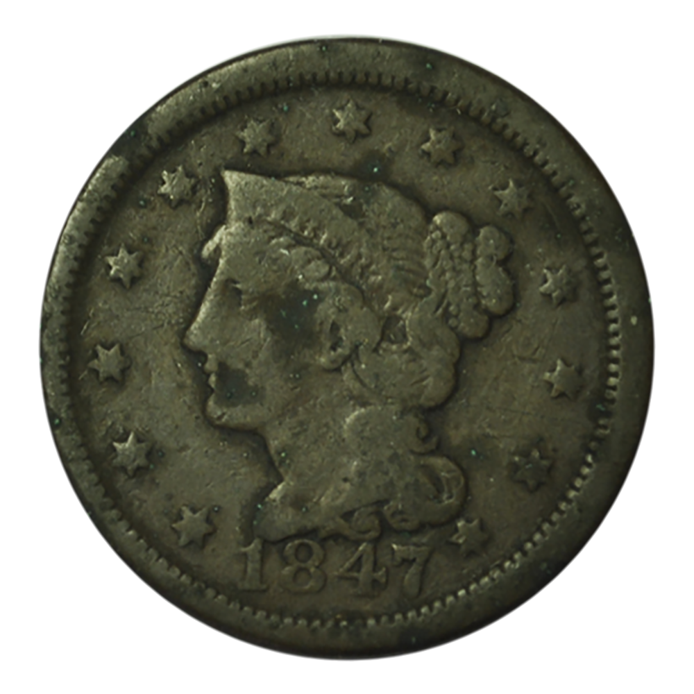Large cent, tête à gauche 1847 Philadelphie