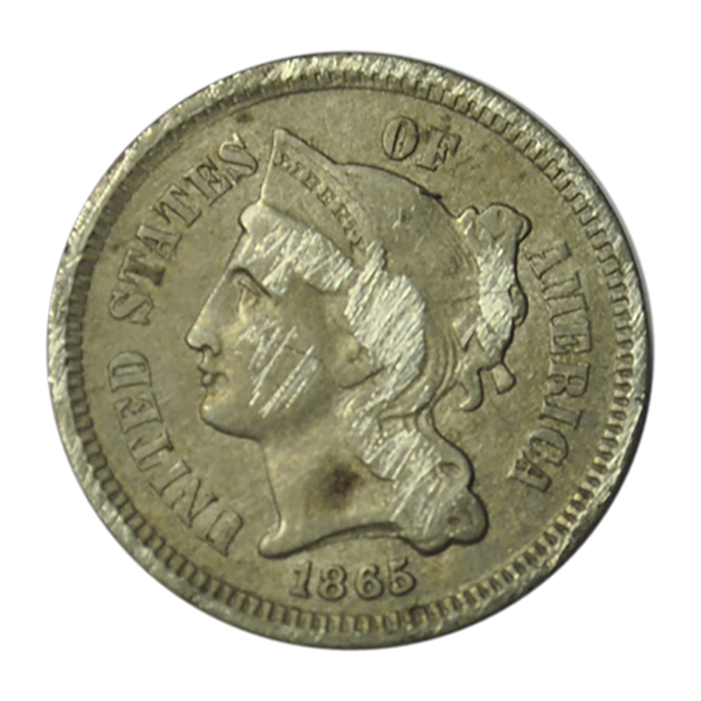 3 Cents 1865 Philadelphie