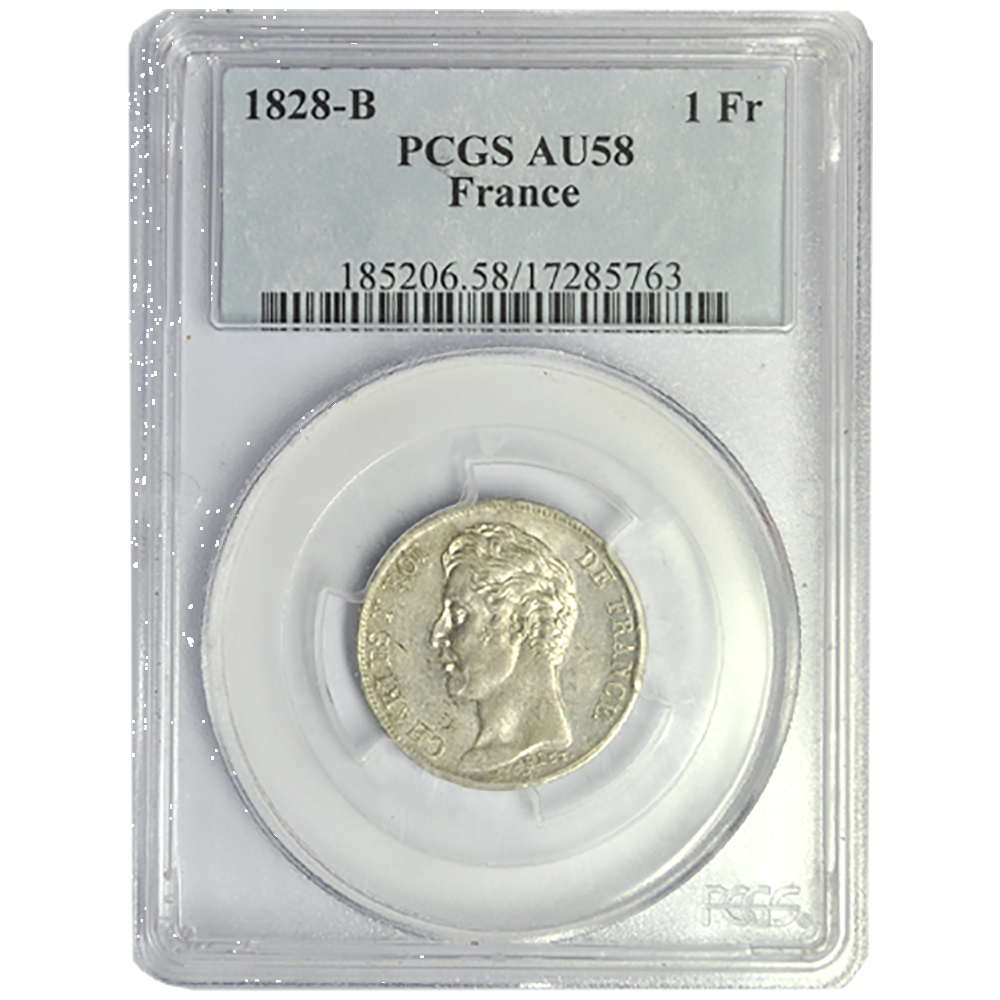 1 Franc Charles X 1828 B