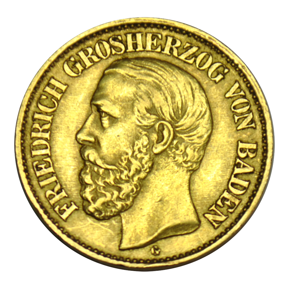Allemagne - Baden - 10 marks - Frédéric Ier - 1876