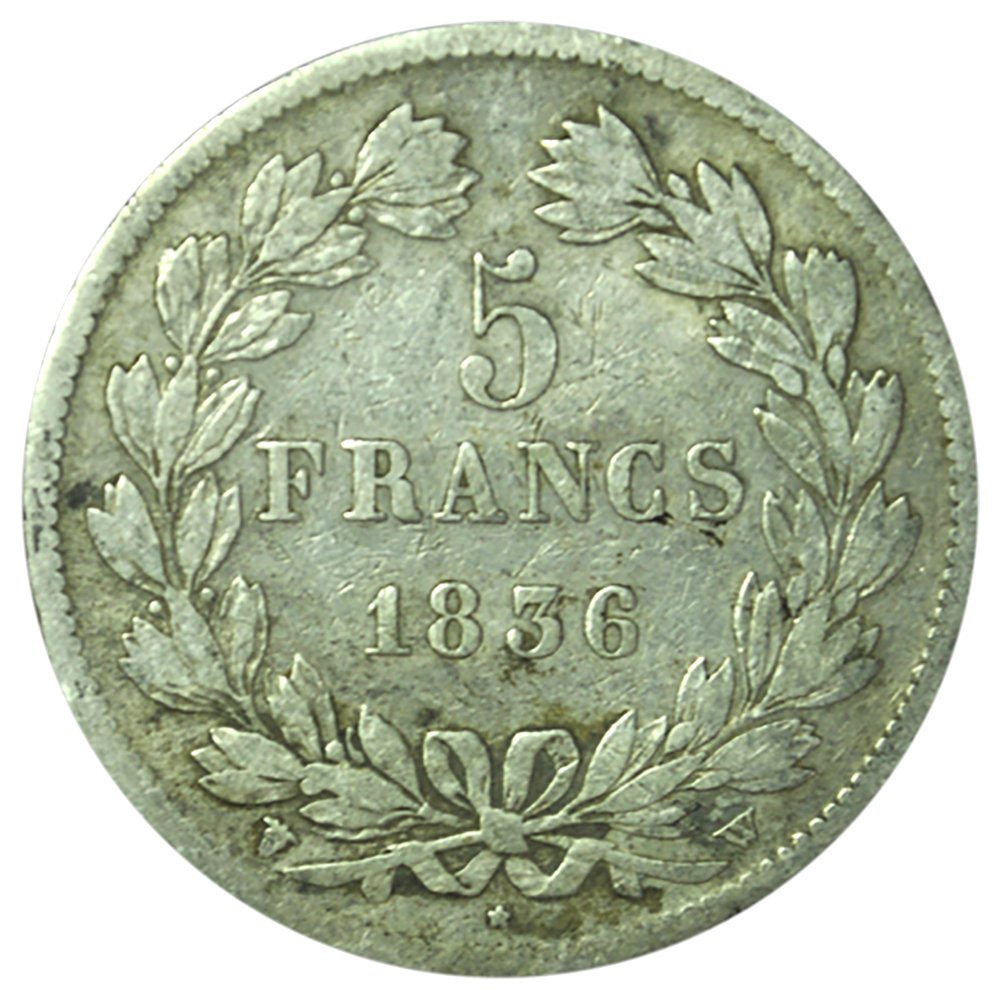 5 Francs Louis-Philippe 1836 W