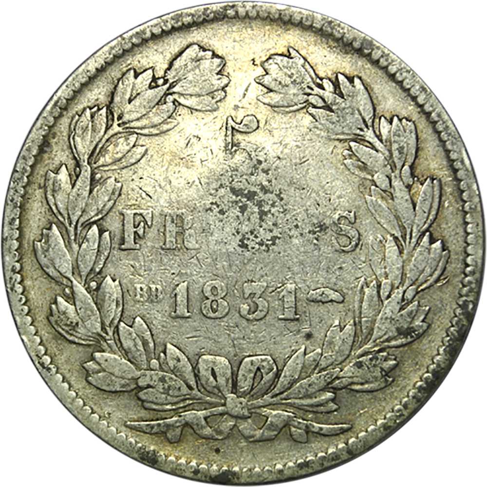 5 Francs Louis-Philippe 1831 BB