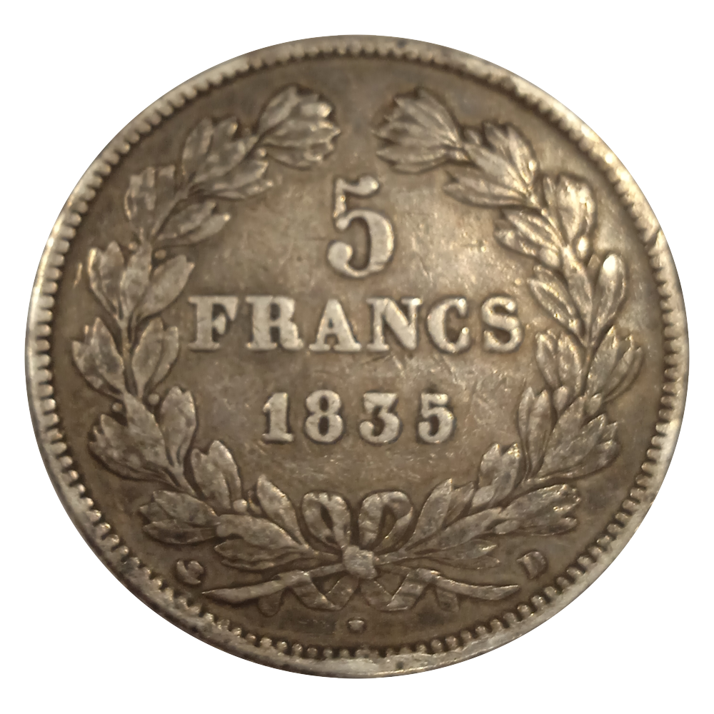Louis-Phillipe 5 francs 1835 Lyon