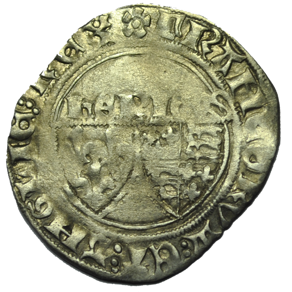 Henry VI de Lancaster Blancs au écu 1422 Troyes