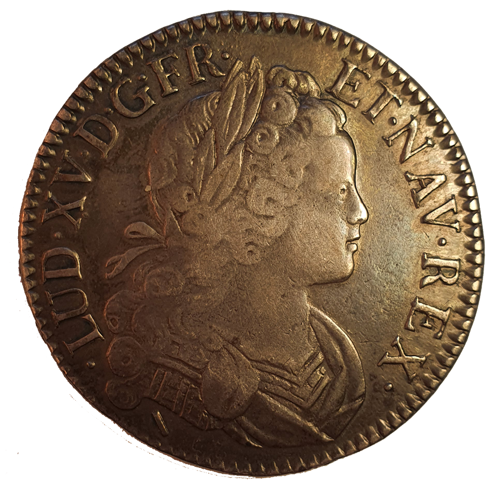 Louis XV-  Ecu de France Navarre - 1718 - Lille