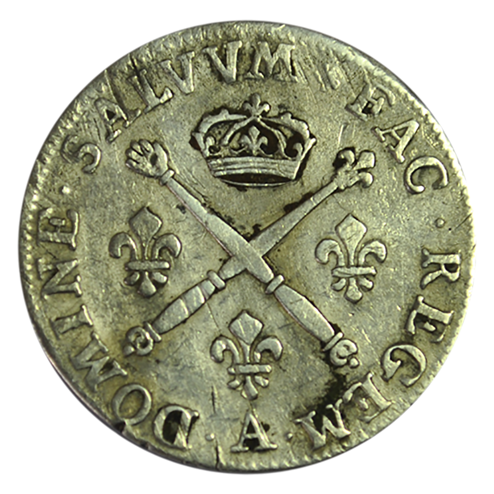 LOUIS XIV 20 sols aux insignes 1707 A