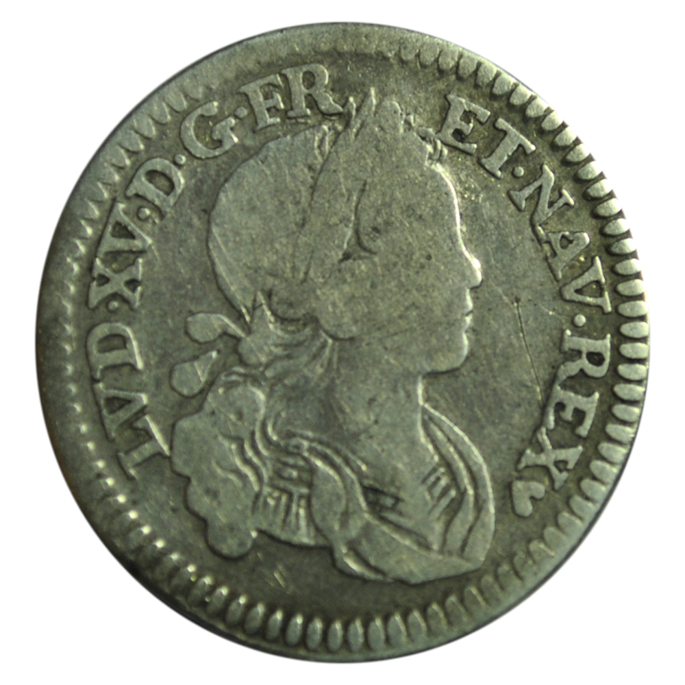 Louis XV 1/10 ecu france navarre 1718 BB